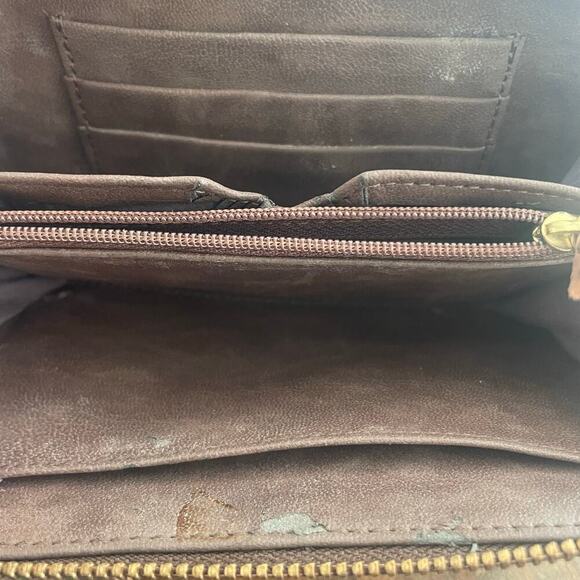 LSU Zip Around Wristlet Small Clutch Louisiana State University Tigers Y2K Style - Picture 5 of 8